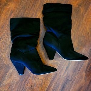 Chinese Laundry Rosa Slouch Boot Black Sz 39 Like New!!